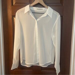 Abercrombie & Fitch White Button Down Shirt